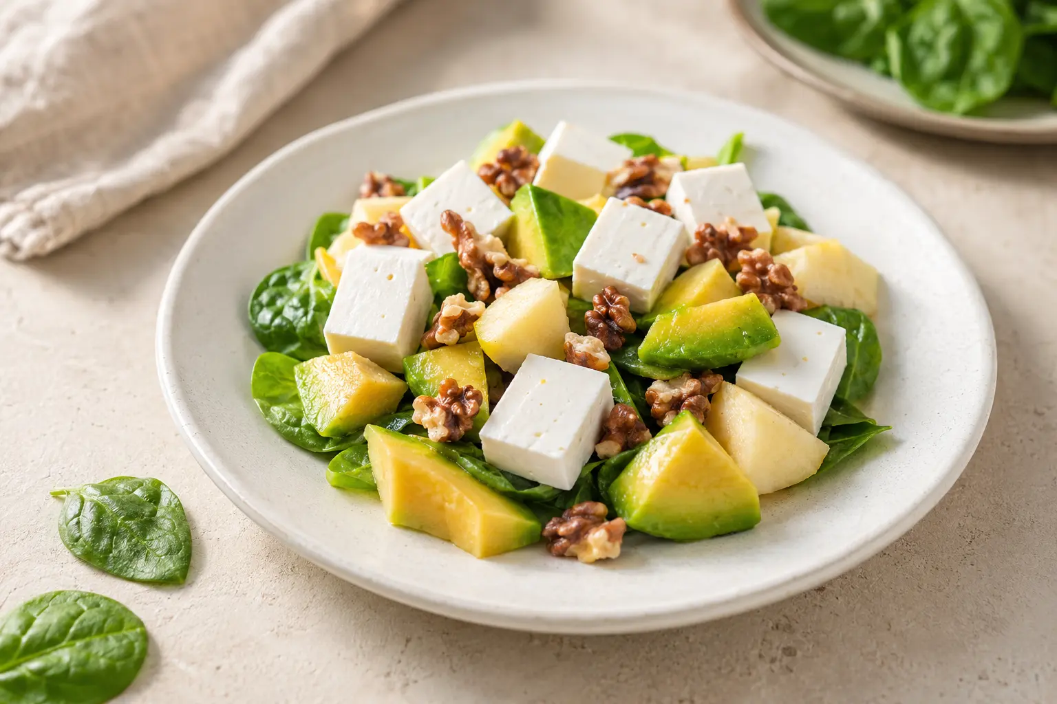 Avocado-Spinat-Salat