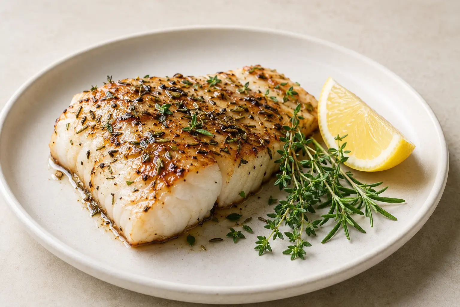Kabeljaufilet in Honigsauce