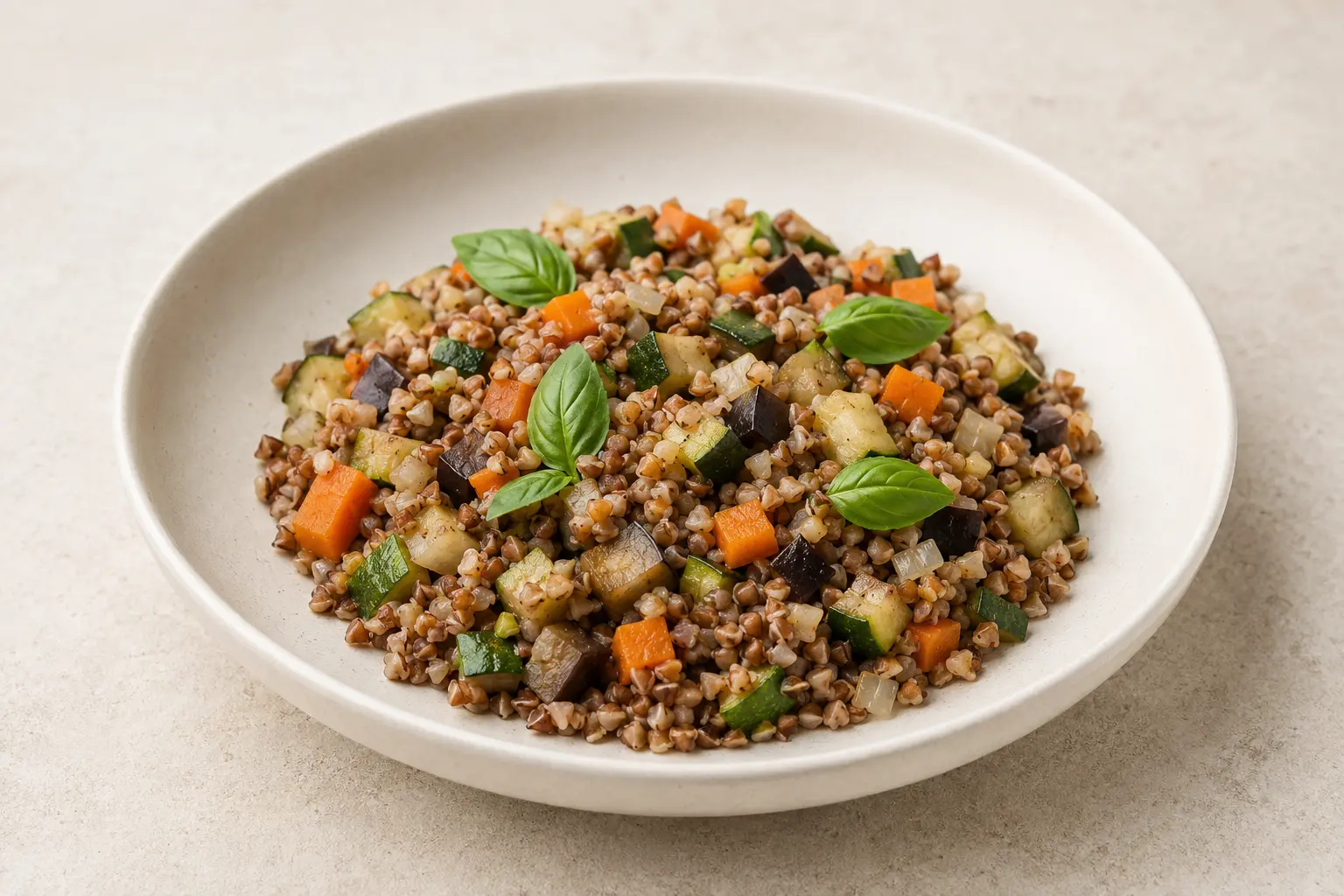 Buchweizen-Risotto mit Gemüse