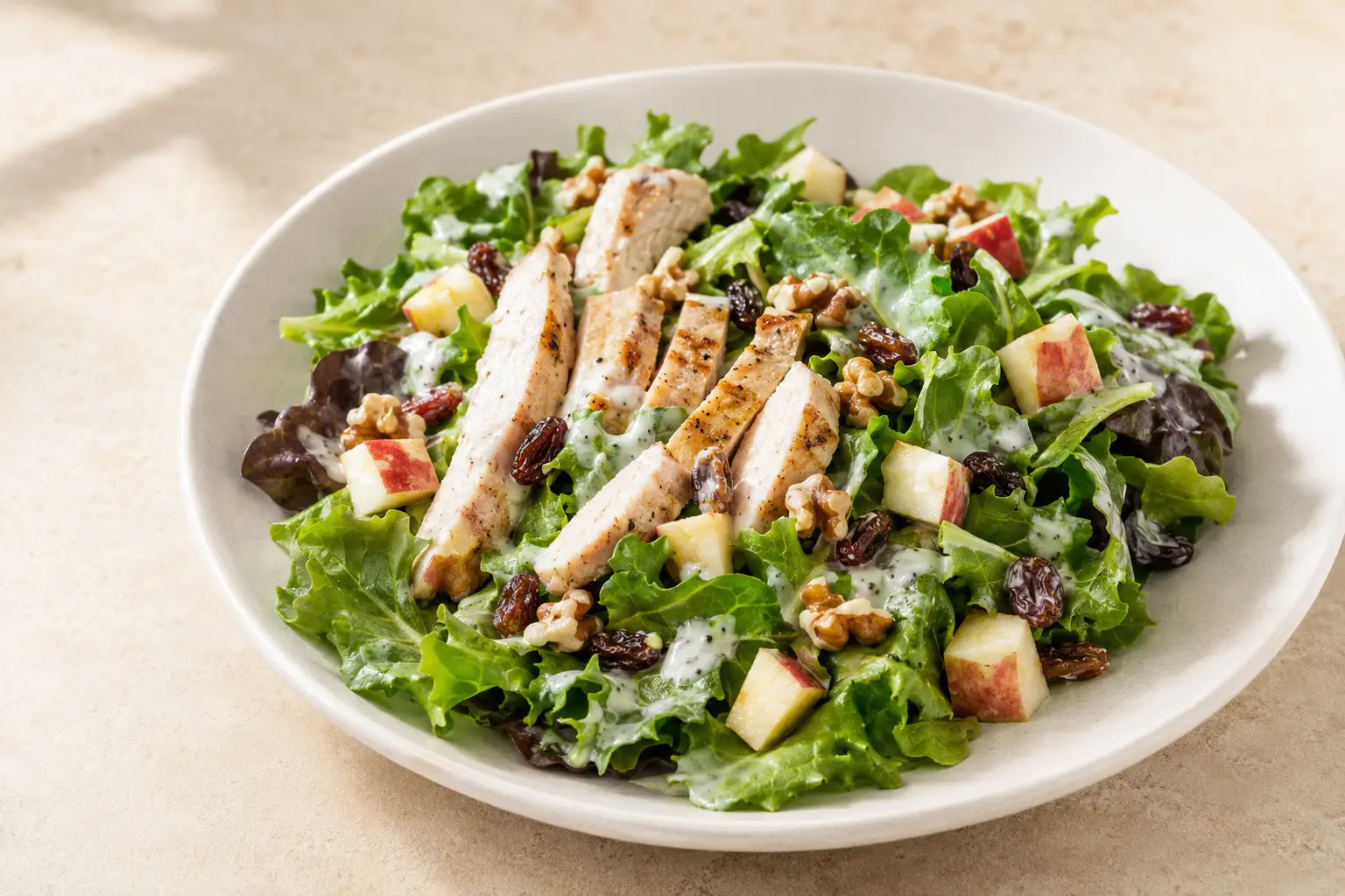 Hähnchen-Apfel-Salat